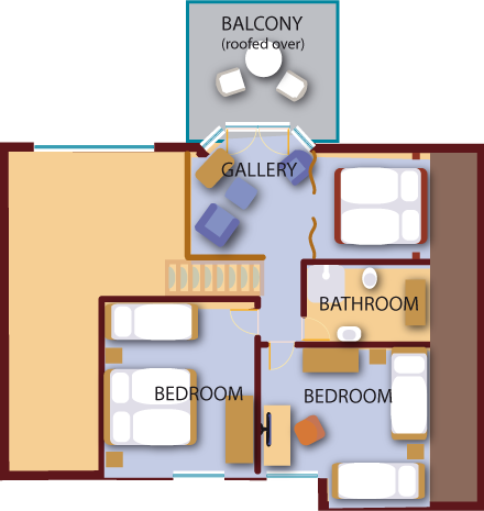 holiday home 249 floorplan upstairs